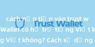 cách nạp tiền vào trust wallet Trust Wallet có hỗ trợ tiếng Việt không? Cách sử dụng dễ dàng