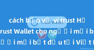 cách bảo vệ ví trust Hướng dẫn Trust Wallet cho người mới bắt đầu tại Việt Nam